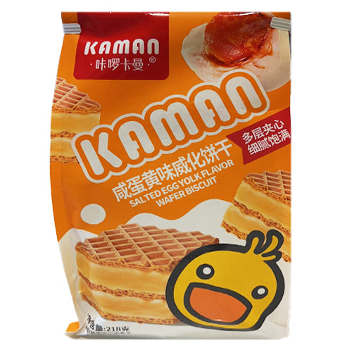 Cookie & Chips KAMAN Wafer Biscuits-Salted Egg Yolk Flavor 218g