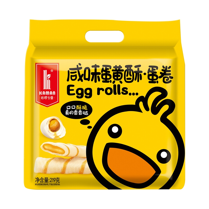 卡曼 Ka Man Kaman Egg Roll Salty Yolk Flavour 218g