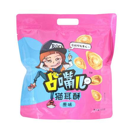 Qingfengnian Cat Ears Crisp Cookies Original Flavor 420g