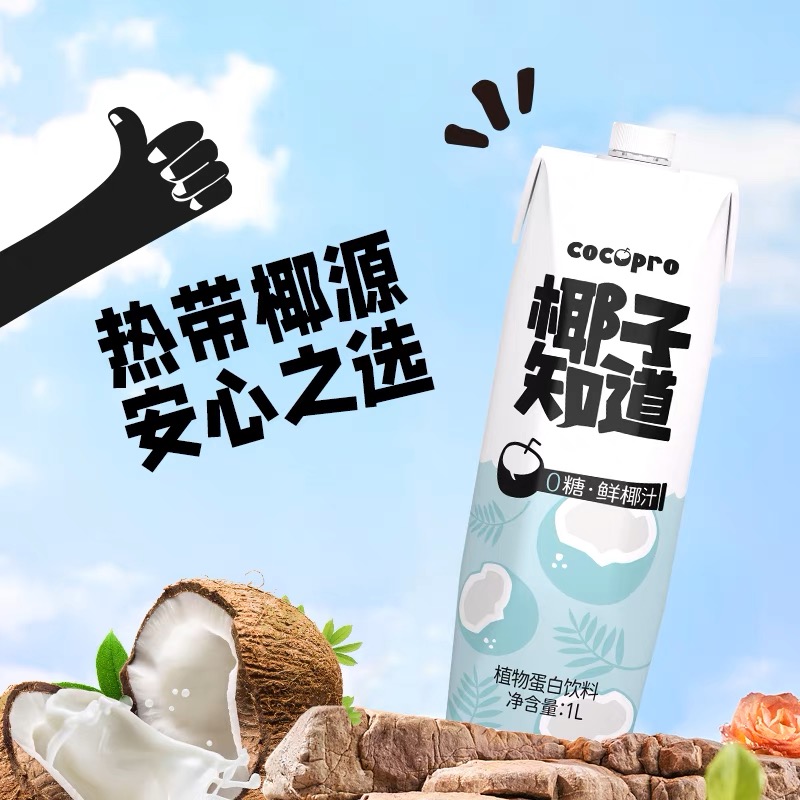 YZZD Coconut Drink Sugar Free 1L