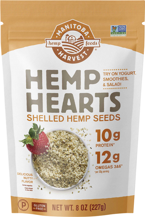 Manitoba Harvest Natural Hemp Hearts Shelled Seeds , 8 Oz