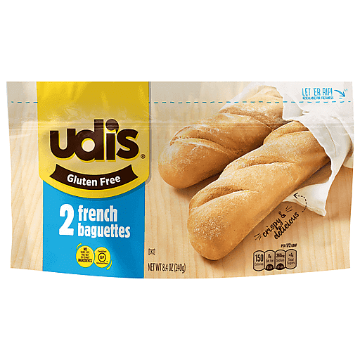 Udi's Gluten Free French Baguettes 2 Ct Bag