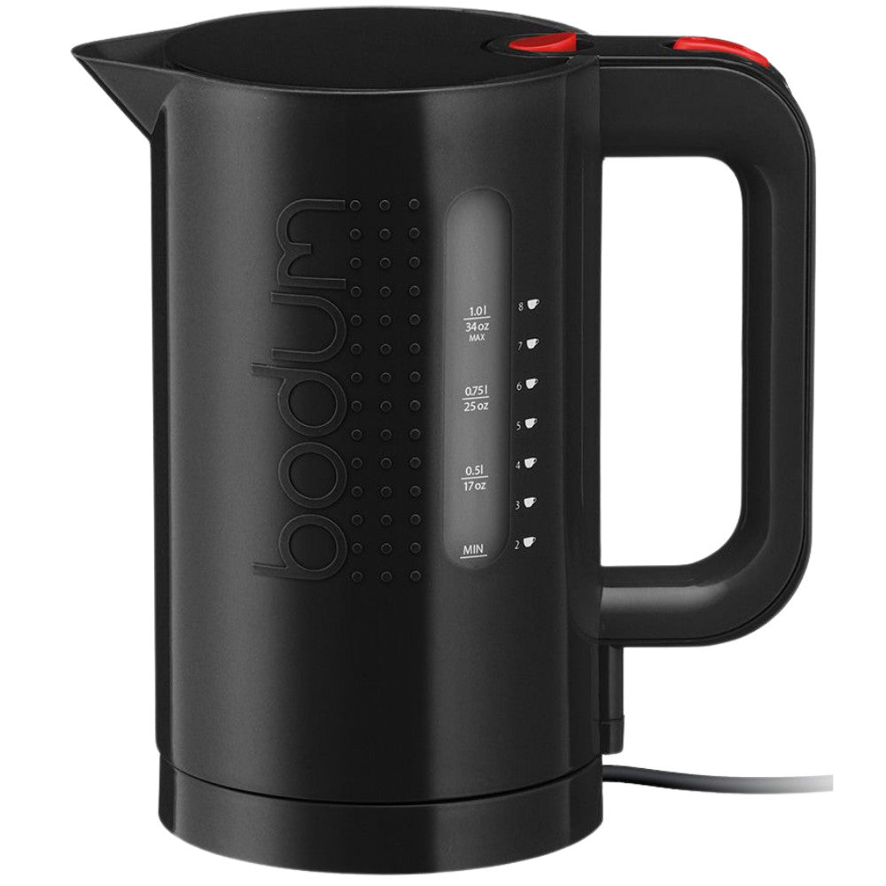 Bodum Bistro Electric Water Kettle, 34 Ounce, 1 Liter, Black