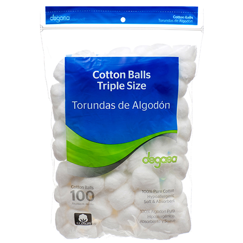 Degasa Cotton 100 Ct Balls Jumbo