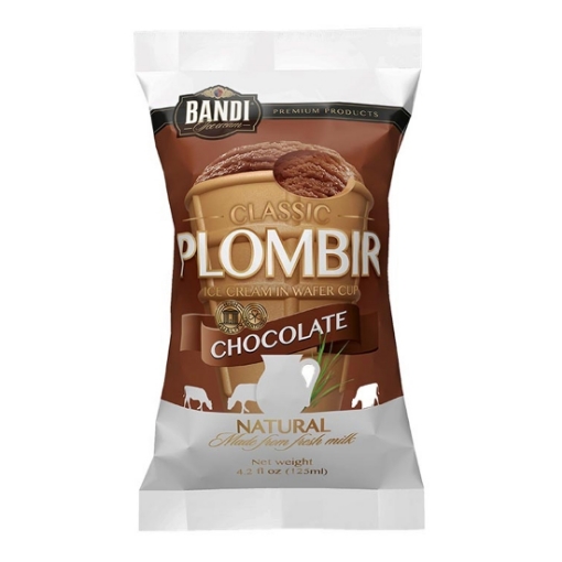 Bandi Plombir Chocolate Ice Cream Wafer Cup (Bandi)
