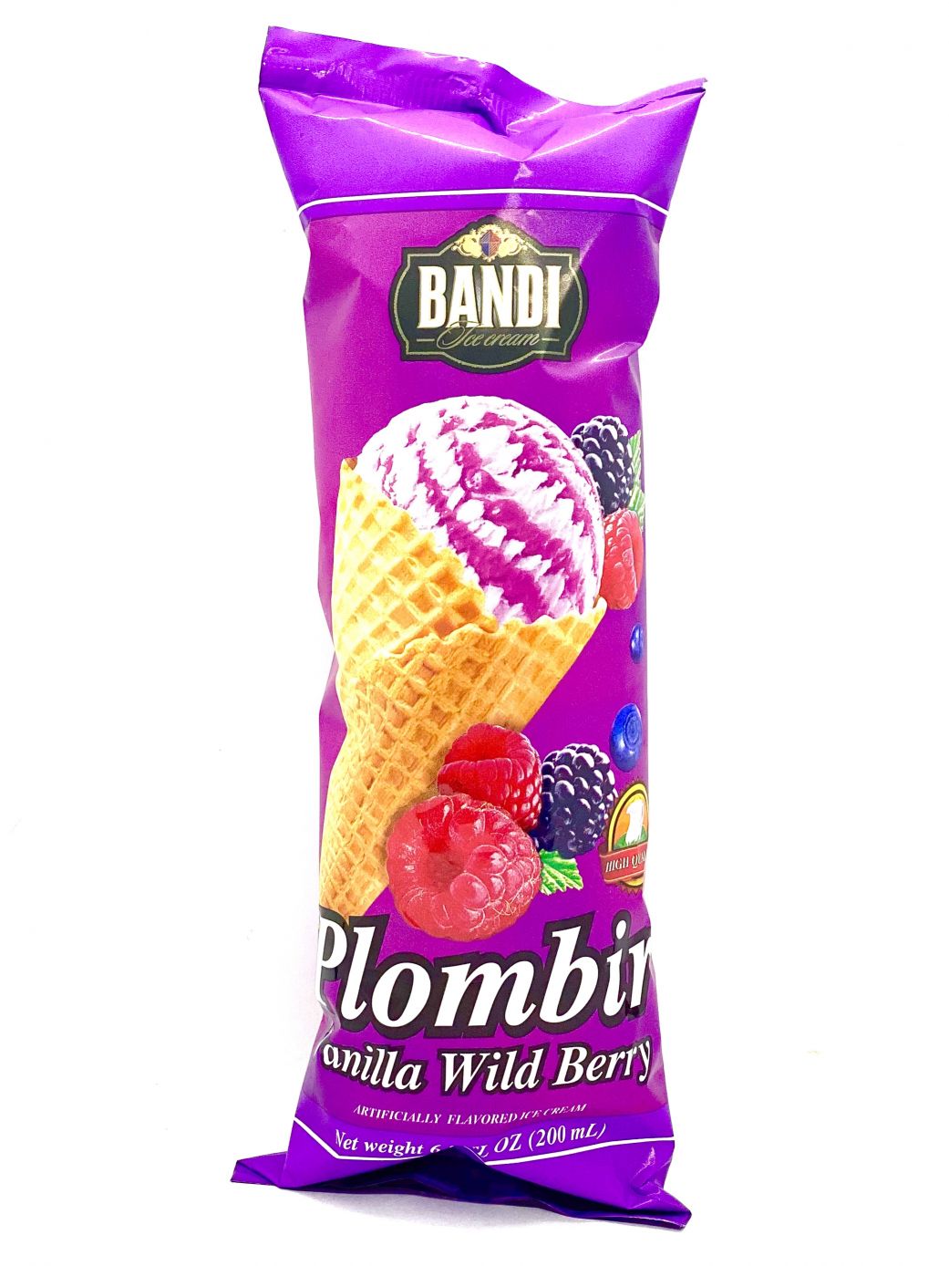 Ocfoodmarket "plombir" Vanilla Ice Cream With Wild Berries 200 Ml