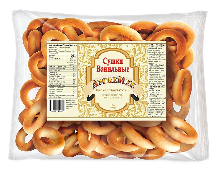 Amberye Hard Wheat Bagels Vanilla