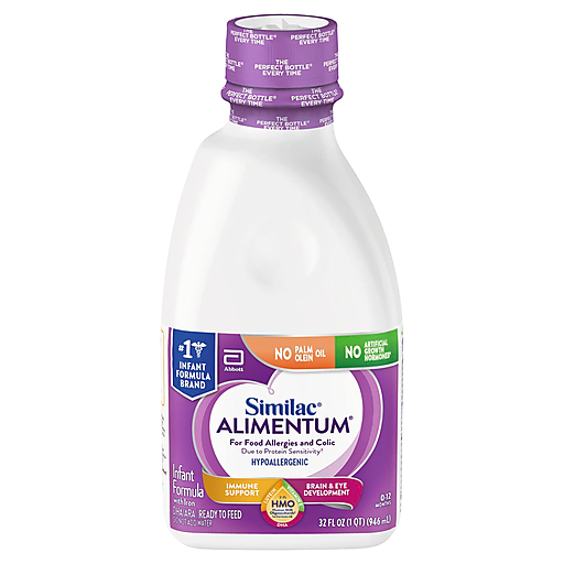 Similac Infant Formula With Iron, Ready To Feed, Hypoallergic, Newborn, 0 12 Months 32 Fl Oz