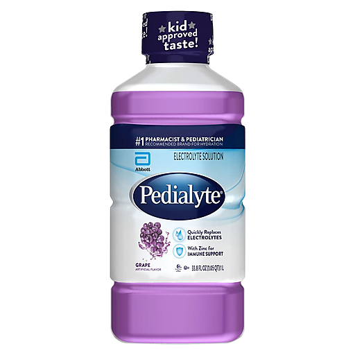 Pedialyte Grape Electrolyte Solution 33.8 Fl Oz