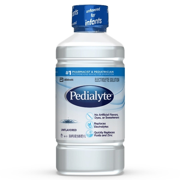 Pedialyte Electrolyte Solution Unflavored - 33.8 Fl Oz