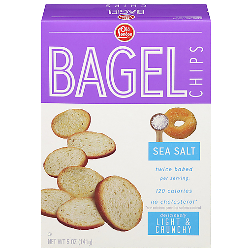 Old London Sea Salt Bagel Chips 5 Oz Box