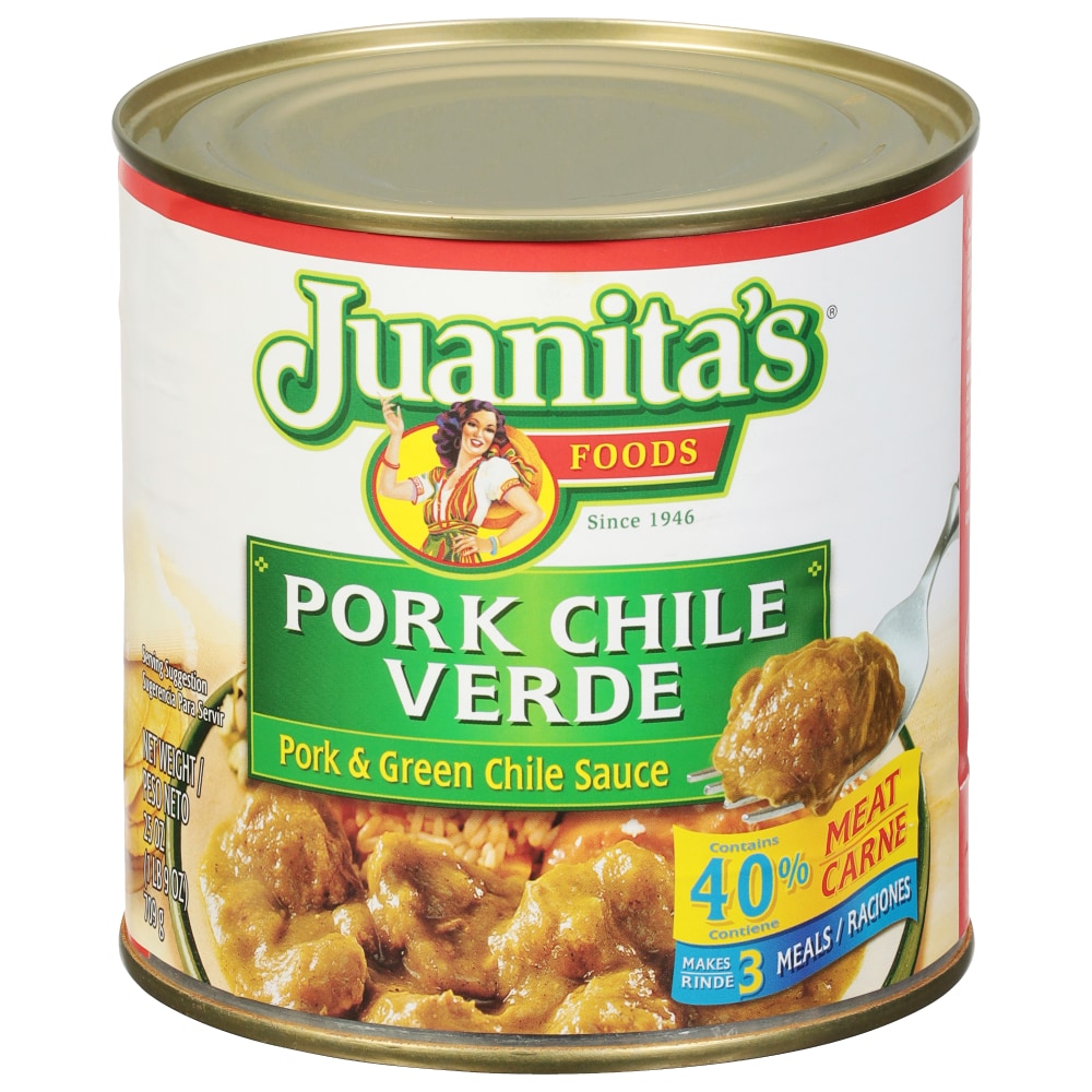 Juanita's Foods Chile Sauce, Pork & Green 25 Oz