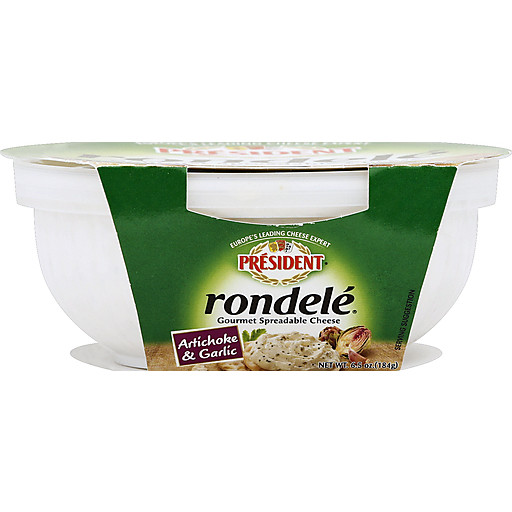 President Spreadable Cheese, Gourmet, Artichoke & Garlic