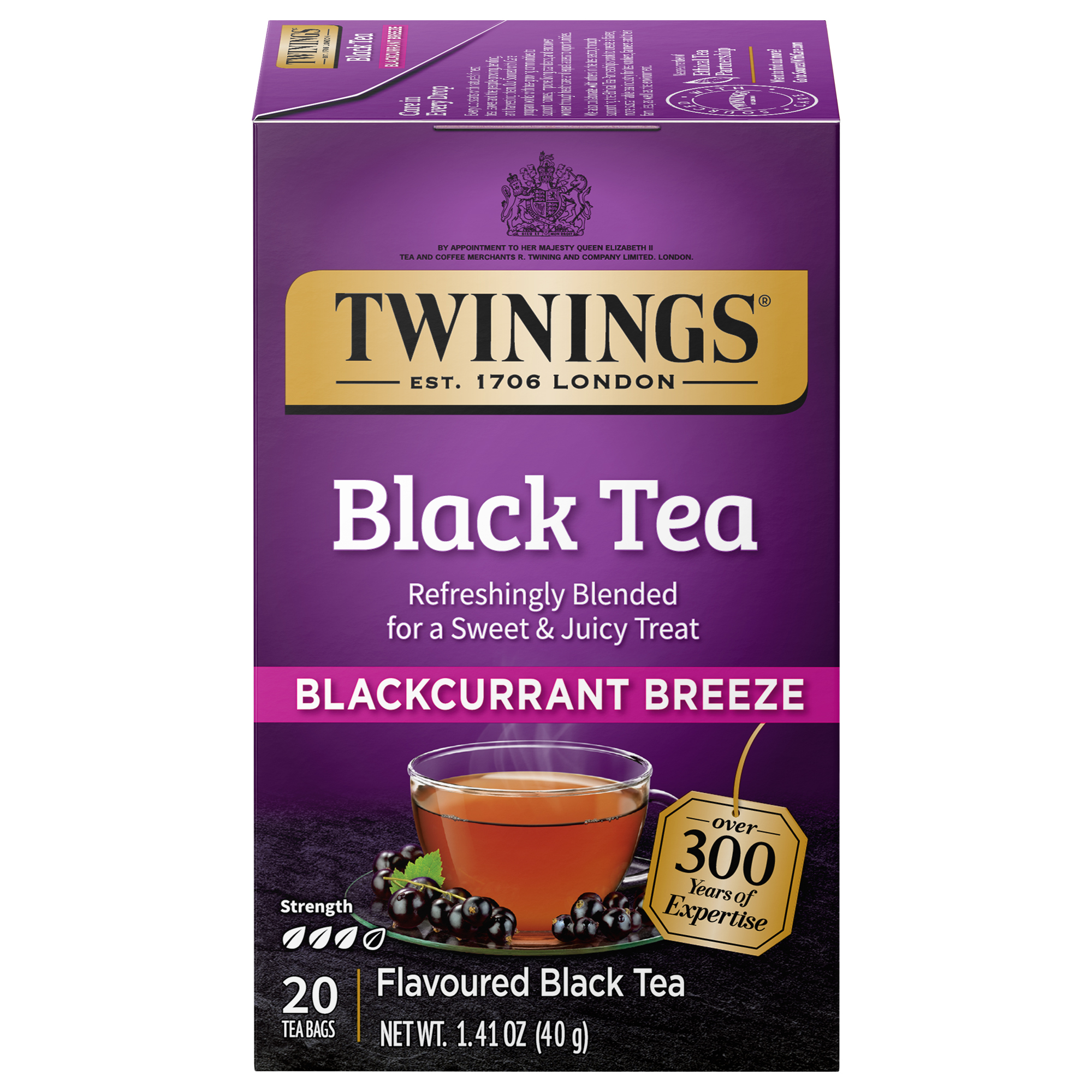Twinings Of London Blackcurrant Breeze Premium Black Tea Bags