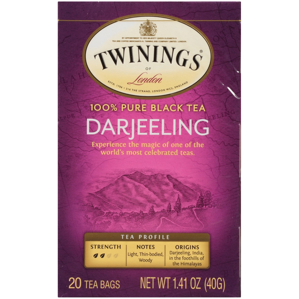 Twinings Of London Darjeeling Pure Black Tea Bags