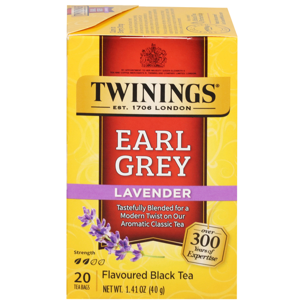 Twinings Black Tea, Earl Grey, Lavender, Tea Bags