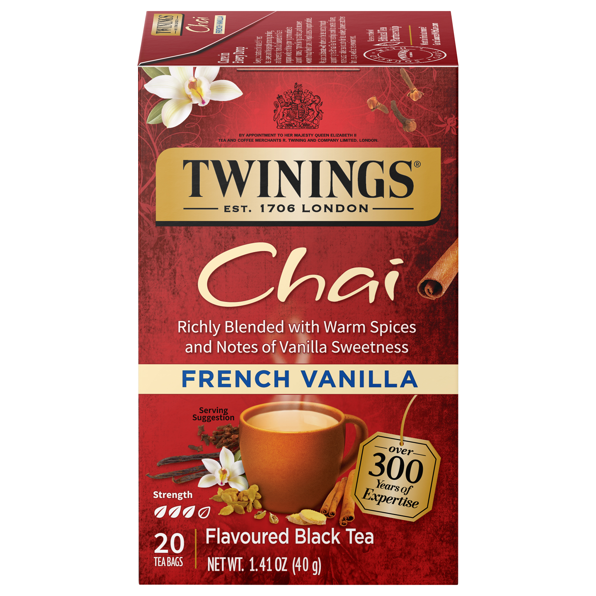 Twinings Of London French Vanilla Chai Tea Bags