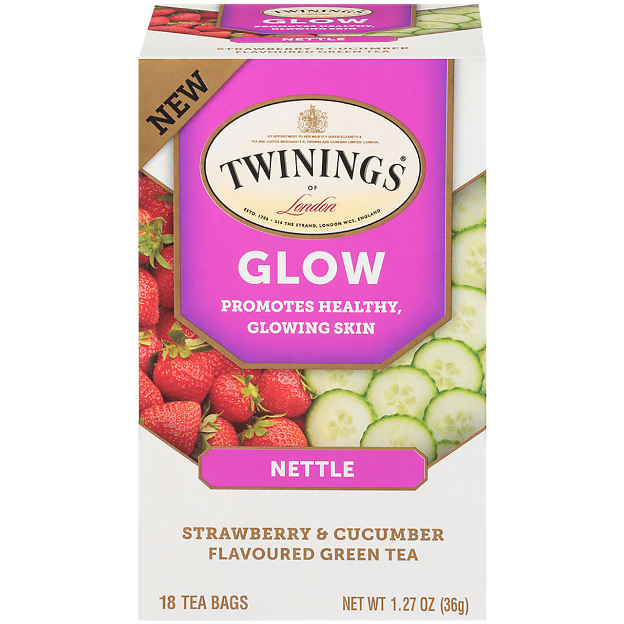 Twinings Of London Glow Nettle Strawberry & Cucumber Green Tea
