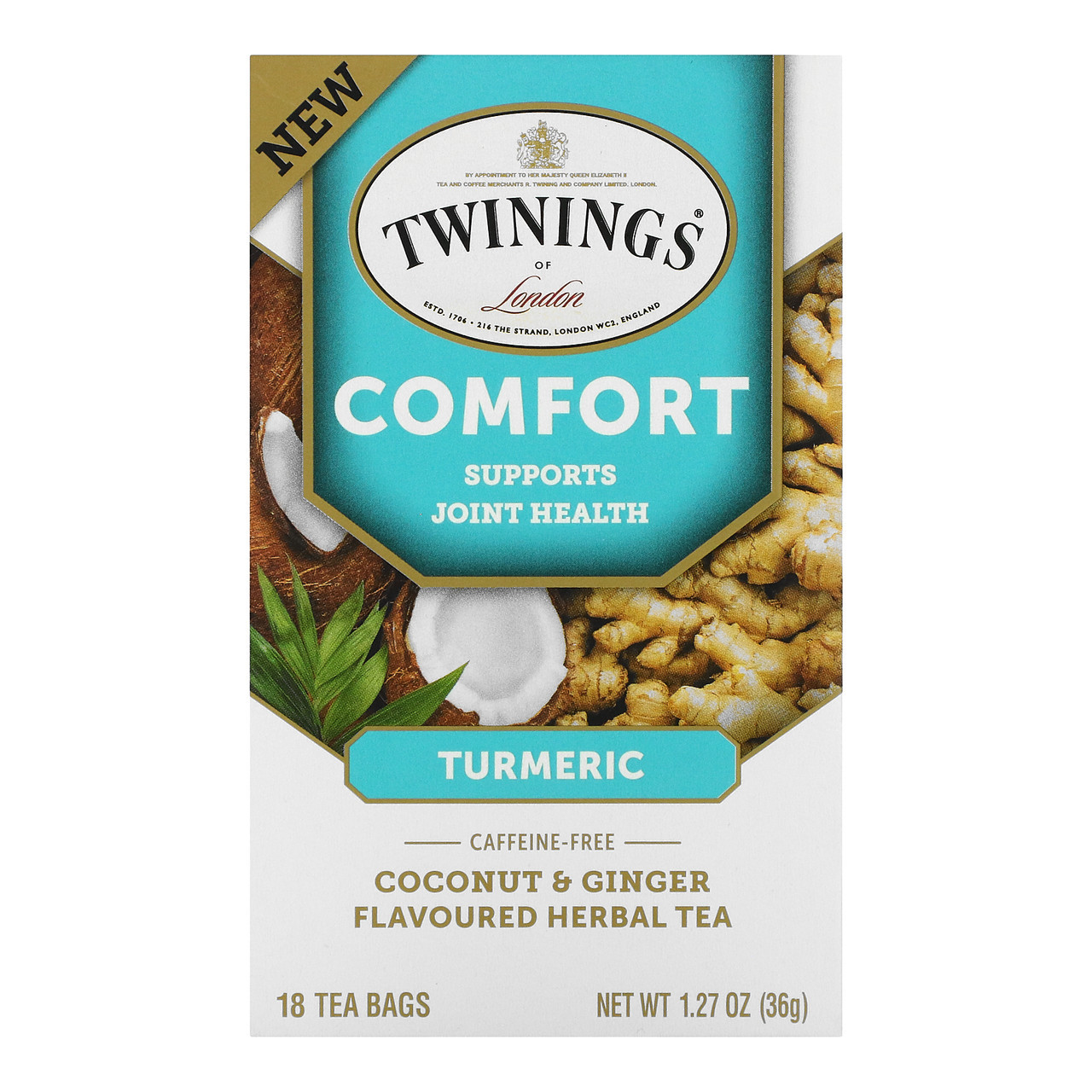 Twinings Of London Comfort Turmeric Coconut & Ginger Herbal Tea Bags