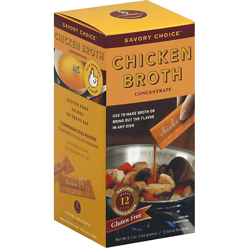 Savory Choice Chicken Broth Concentrate, 5.1 Ounce Box