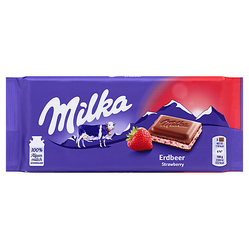 Milka Strawberry Yogurt Milk Chocolate Bar