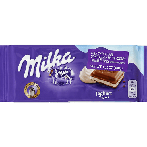 Milka Milk Chocolate Confection, With Yogurt Creme Filling