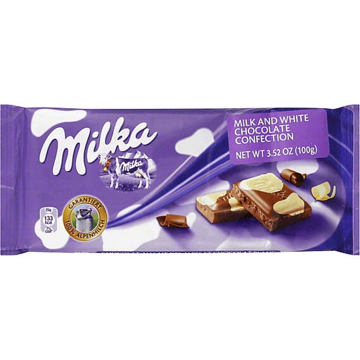 Milka Happy Cow White And Milk Chocolate Bar