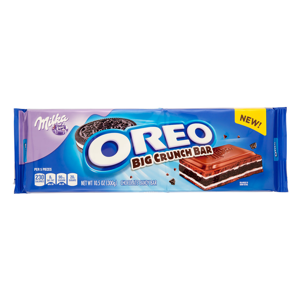 Milka Oreo Big Crunch Bar 10.5 Oz. Wrapper