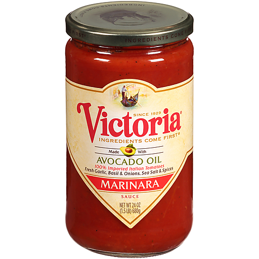 Victoria Avocado Oil Marinara Sauce 24 Oz. Jar