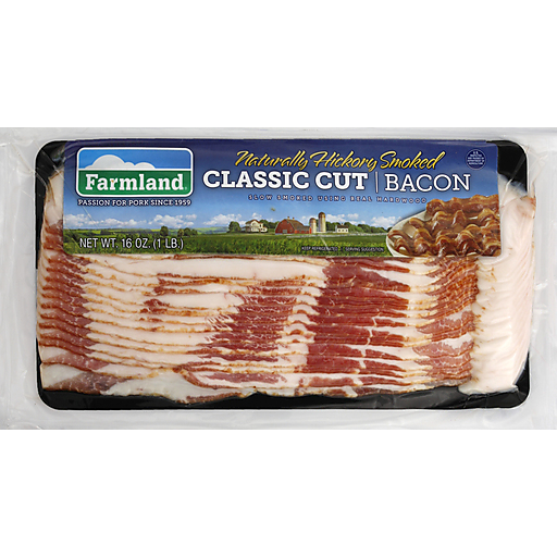 Farmland Naturally Hickory Smoked Classic Cut Bacon 16 Oz