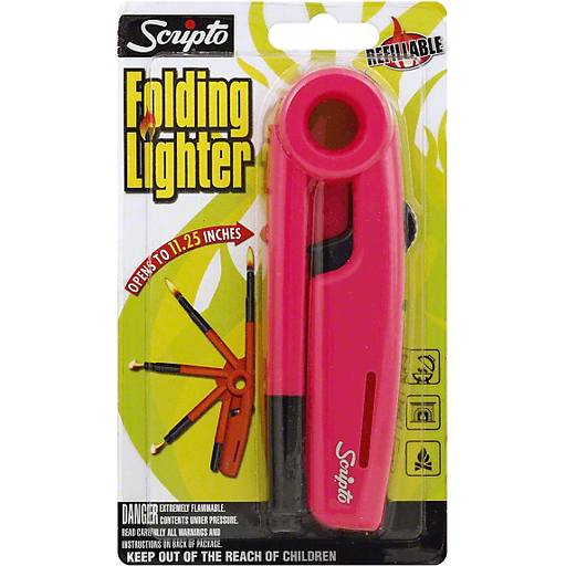 Scripto Folding Utility Lighter, Refillable