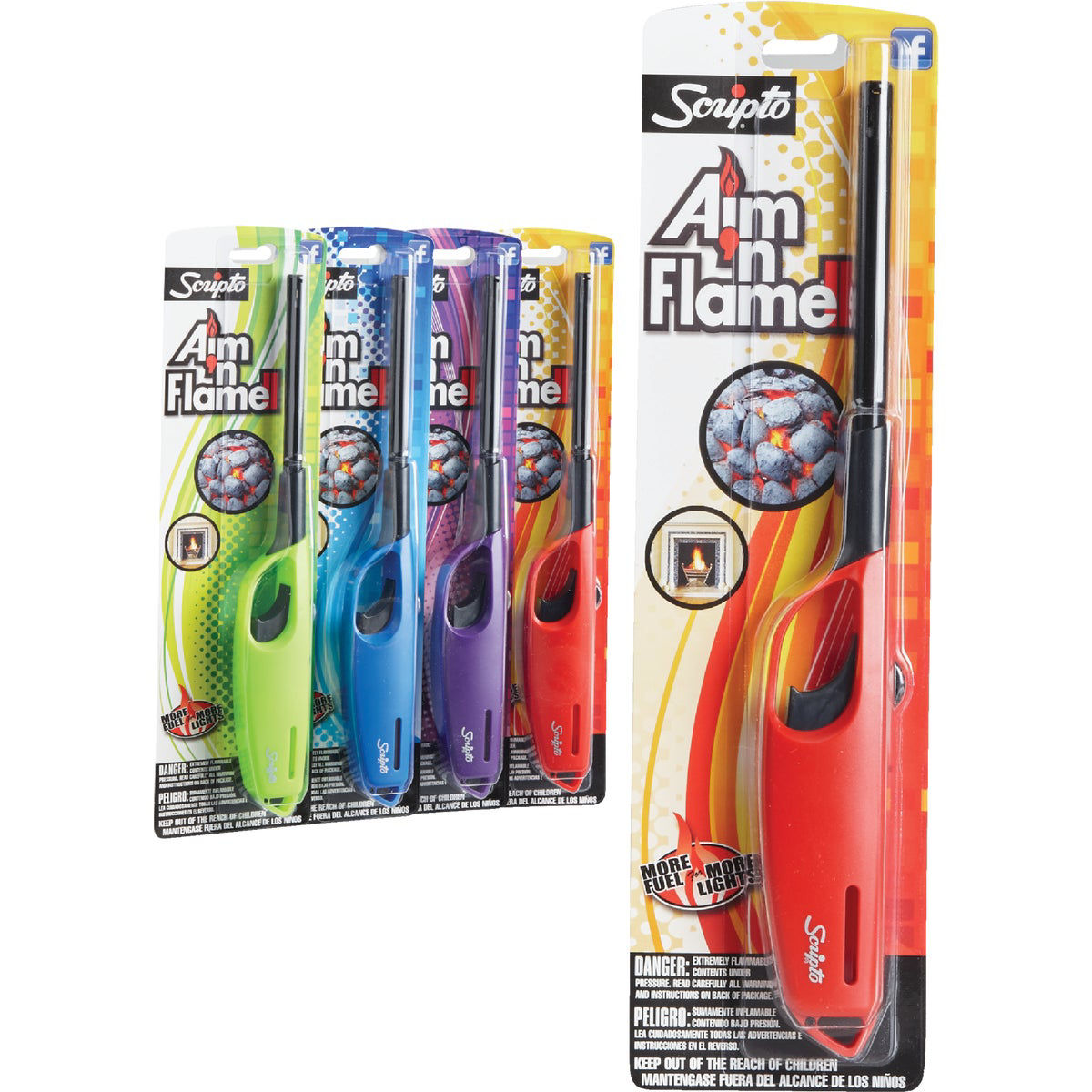Scripto Aim `n Flame 1 Pack Multi-Purpose Lighter