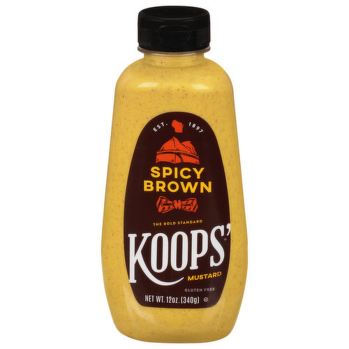 Koops' Deli Spicy Brown Mustard 12.00 Oz