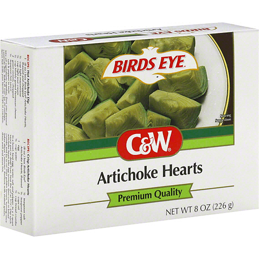 Birds Eye C&W Artichoke Hearts 8 Oz Box