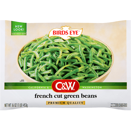 Birds Eye C&W Premium Quality French Cut Green Beans, Frozen, 16 Oz