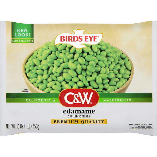 C&W Birds Eye Edamame Shelled Soybeans 16 Oz. Bag