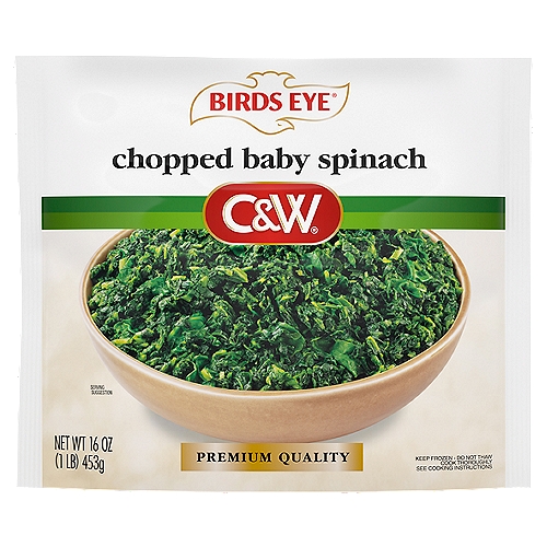 Birds Eye C&W Frozen Chopped Baby Spinach
