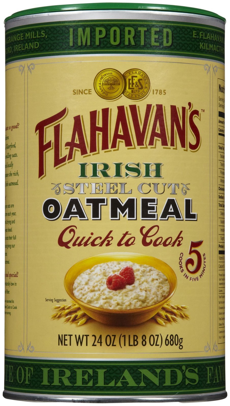 Flahavan's Quick To Cook Irish Steel Cut Oatmeal, 24 Oz