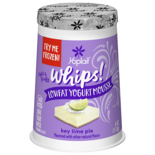 Yoplait Whips Key Lime Pie Low Fat Yogurt Mousse Cup