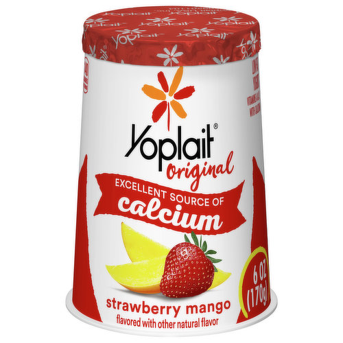 Yoplait Low Fat Original Strawberry Mango Yogurt 6 Oz