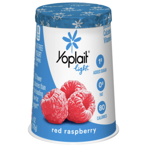 Yoplait Light Fat Free Red Raspberry Yogurt 6 Oz