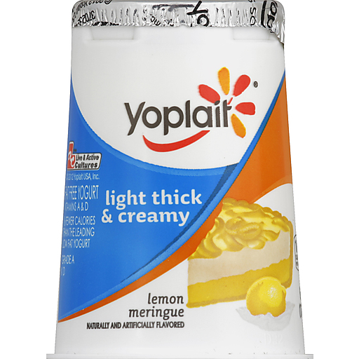 Yoplait Light Thick & Creamy Yogurt, Fat Free, Lemon Meringue
