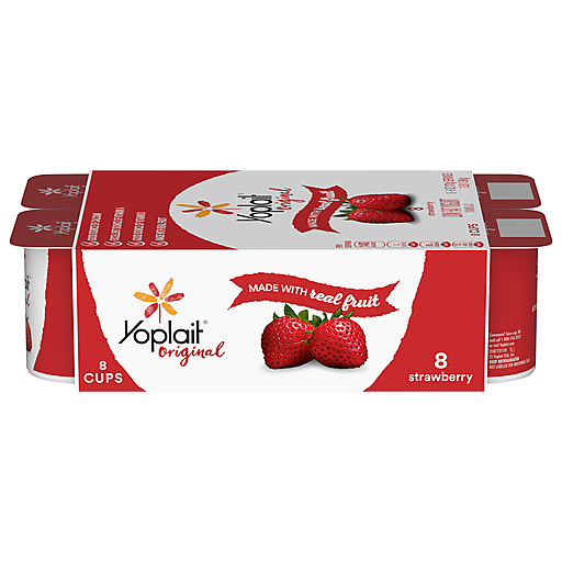 Yoplait Original Strawberry Low Fat Yogurt 8-6 Oz. Cups