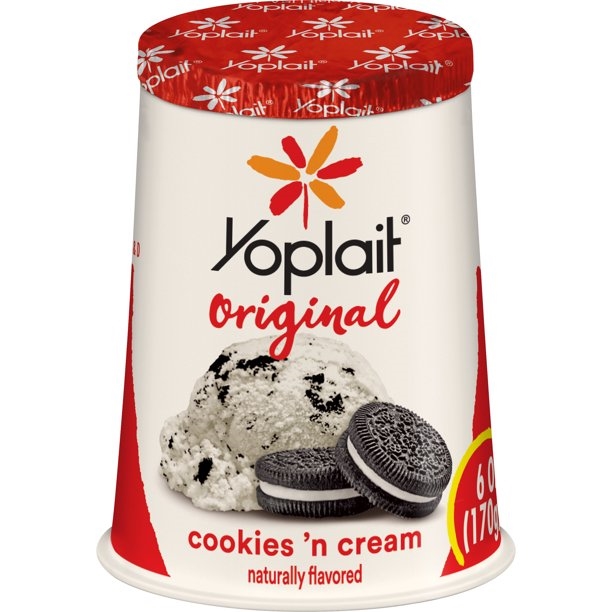 Yoplait Original Low Fat Cookies 'n Cream Yogurt 6 Oz