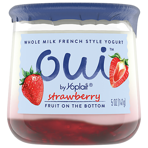 Oui By Yoplait French Style Yogurt, Strawberry, Gluten Free, 5.0 Oz