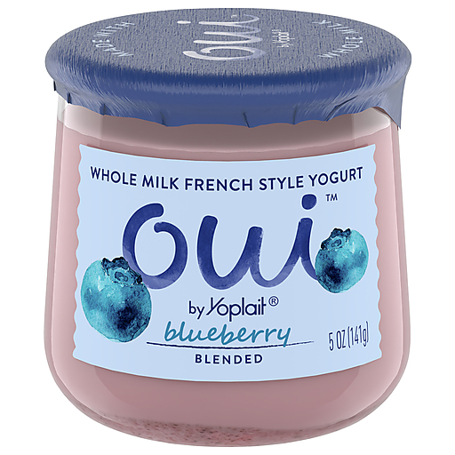 Oui Yogurt, Blueberry, French Style, Blended 5 Oz