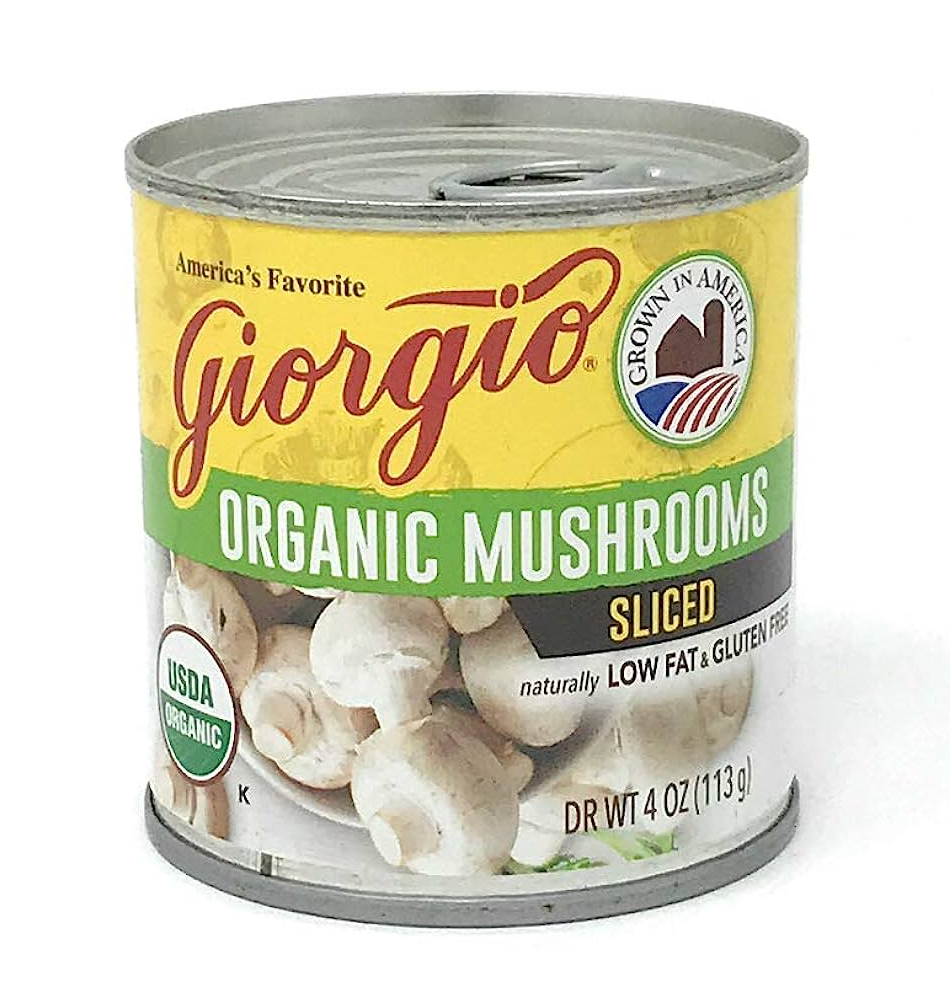 Giorgio Organic Mushrooms, Sliced