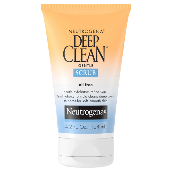 Neutrogena Deep Clean Gentle Daily Facial Scrub, Oil Free Cleanser 4.2 Fl. Oz