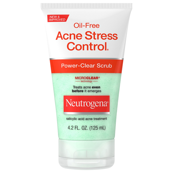 Neutrogena Oil-Free Acne Stress Control Power-Clear Scrub - 4.2 Fl Oz