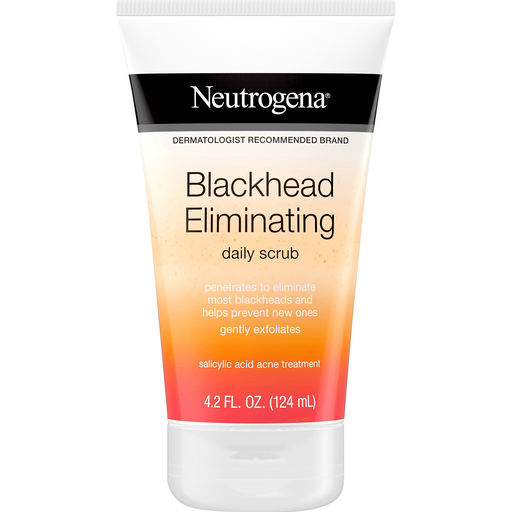 Neutrogena Blackhead Eliminating Daily Facial Scrub With Salicylic Acid Acne Medicine, Exfoliating Face Wash For Blackheads, 4.2 Oz